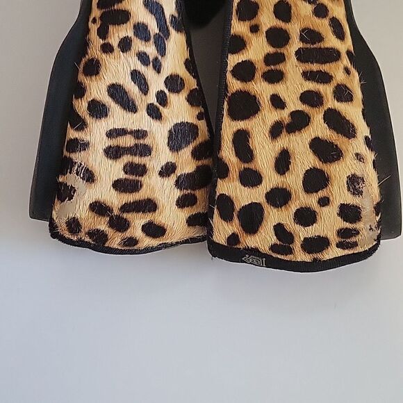 BIRDIES The Starling Leopard Print Flat Shoes Calf Hair Sz 7. 5  Cheetah - Picture 11 of 16